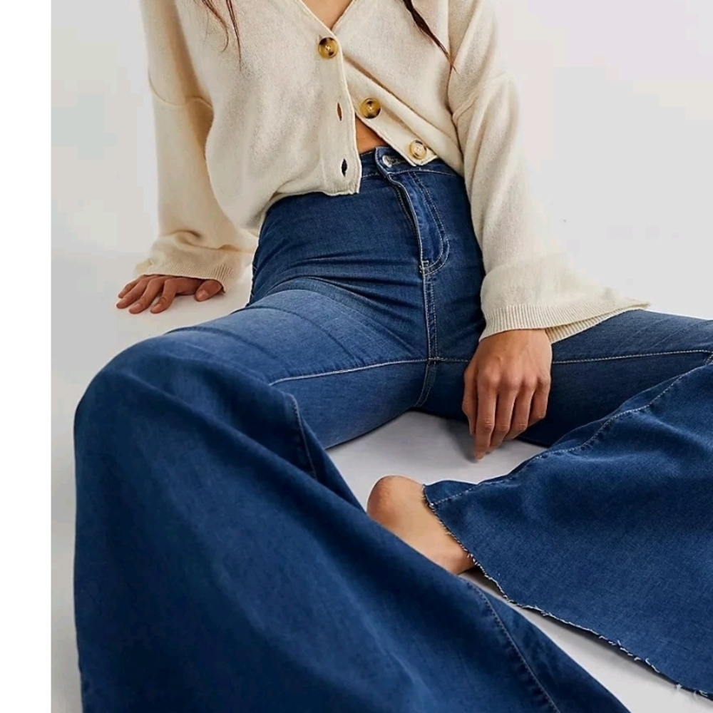 We The Free Indigo Flare Leg Jeans